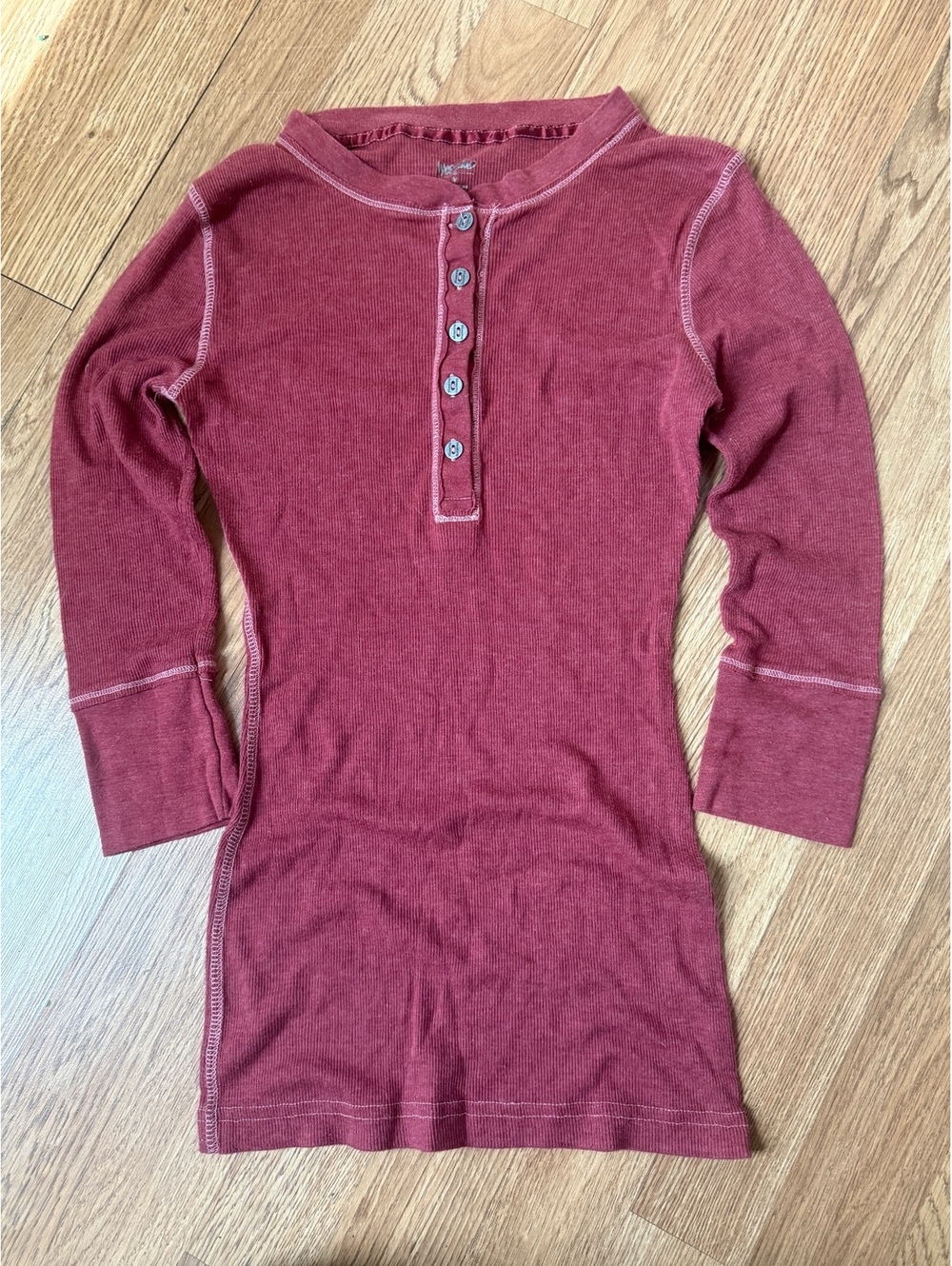 Mossimo Women's Long Sleeve Henley Shirt Medium
